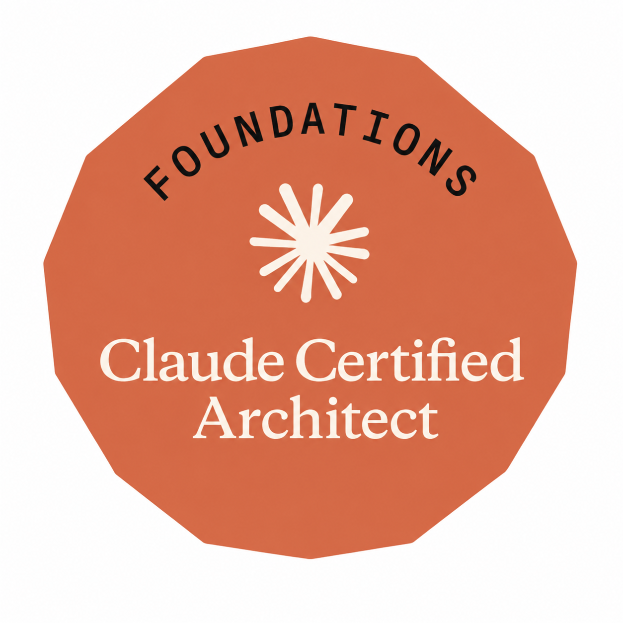 Claude Certified Architect certificate badge