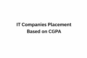 IT companies placement based on CGPA