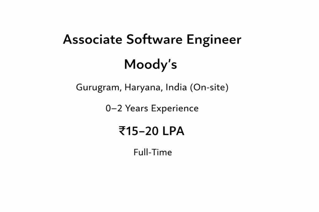 Associate software Engineer